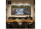 Athabasca Falls 3D Crystal Porcelain Wall Art | Om Decor