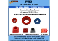 Uratech : High-Quality Red nylon inserts for all types of CNC Holders.