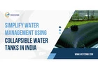 Simplify Water Management Using Collapsible Water Tanks in India