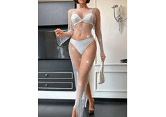 Purchase the Elegant Silver Chain Overwear Dress