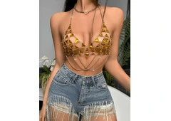 Get the Glamorous Crystal Embrace Mesh Coverup