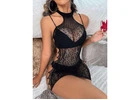Get the Bold Black Mystic Mesh Delight Lingerie