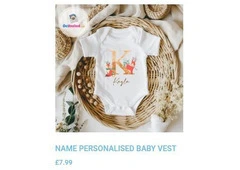 personalised pregnancy announcement vest