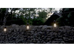 Solar powered fence lights