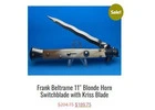 Find the 11” Frank Beltrame Italian Stiletto Switchblades that are handmade in Italy