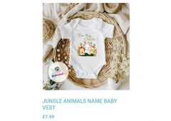 Personalised Pregnancy Announcement Vest for Baby Reveals UK