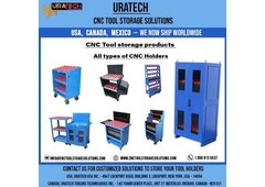 Uratech 50 Taper CNC Tool Cart Secured Model | CNC Tooling Cart with Drawers