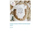 Personalised Pregnancy Announcement Vest for Baby Reveals UK
