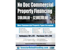 NO DOC COMMERCIAL & MULTIFAMILY Property Financing To$2,000,000.00!