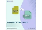 Convert HTML to RTF in just one click with HTML to RTF Converter