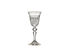 Whiskey Tumblers Crystal | Jessie Gold Finish Set