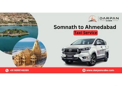 Somnath to Ahmedabad Taxi Service with Professional Drivers