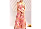 High-Quality Peach Color Suit for Festivals and Ethnic Wear