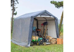 Turn an 8x8ft Shelter Into a Handy Outdoor Storage Garage