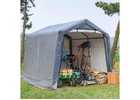 Turn an 8x8ft Shelter Into a Handy Outdoor Storage Garage