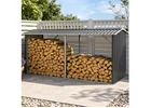 Keep Firewood Dry and Ready With a Long Outdoor Log Rack