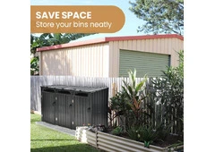 Keep Three Wheelie Bins Neatly Covered and Out of Sight