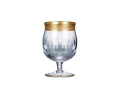 Whiskey Tumblers Crystal | Jessie Gold Finish Set