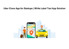 Uber Clone App for Startups | White Label Taxi App Solution