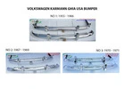 Volkswagen Karmann Ghia US type bumper (1955 – 1971) by stainless steel  (VW Karmann Ghia USA Stoßfä