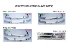 Volkswagen Karmann Ghia Euro type bumper (1955 – 1974) by stainless steel