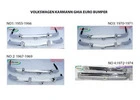 Volkswagen Karmann Ghia Euro type bumper (1955 – 1974) by stainless steel