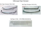 Volkswagen Type 3 bumper and trims (1963–1971) by stainless steel  (VW Typ 3 Stoßfänger)