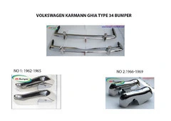 Volkswagen Type 34 bumper (1962-1969) by stainless steel  (VW Typ 3 Stoßfänger)