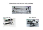 Volkswagen Type 34 bumper (1962-1969) by stainless steel  (VW Typ 3 Stoßfänger)