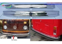 Volkswagen T2 Bay Window Bus (1972-1979) bumpers by stainless steel new
