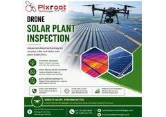 Smart Drone Solar Plant Inspection Services by Pixroot Technologies