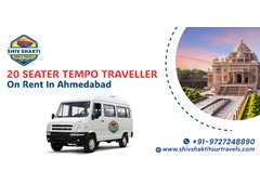 Hire 20 Seater Tempo Traveller in Ahmedabad for Family & Group Travel