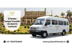 12 Seater Tempo Traveller in Lucknow for Group Trips