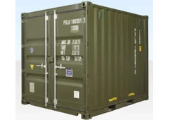 10ft Shipping Container for Sale (ONE TRIP) GREEN (RAL 6007)