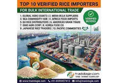 Top 10 Verified Rice Importers for Bulk International Trade