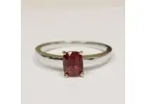 Best Rare Untreated Cushion Ruby Solitaire Ring (1.20cts)