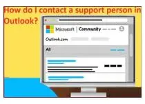 How do I speak to a live person on Outlook? 