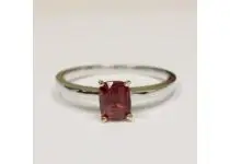 Stunning Rare Untreated Cushion Ruby Solitaire Ring (1.20cts)