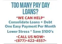 TOO MANY PAY DAY LOANS?