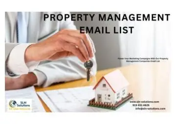 Avail customized Property Management Email List across USA-UK
