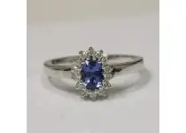 Buy Blue Sapphire Oval Princess Diana Ring (1.19cttw)