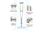 SNUG360 Underarm Walking Crutches | Adjustable Stainless Steel Crutches